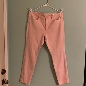 J Jill Authentic Fit slim ankle size 12 pretty light Pink